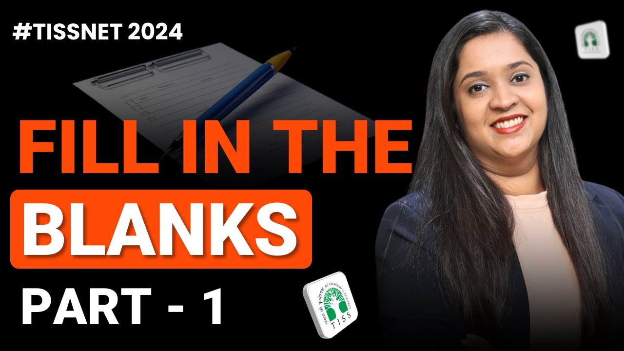 TISSNET 2024 - Fill in the blanks part 1 | Verbal Ability | Important Questions