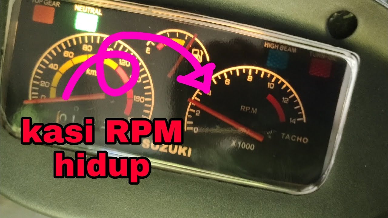 hidupkan meter RPM rgv kat motor rg sport | abam pn baru tahu . hahaha