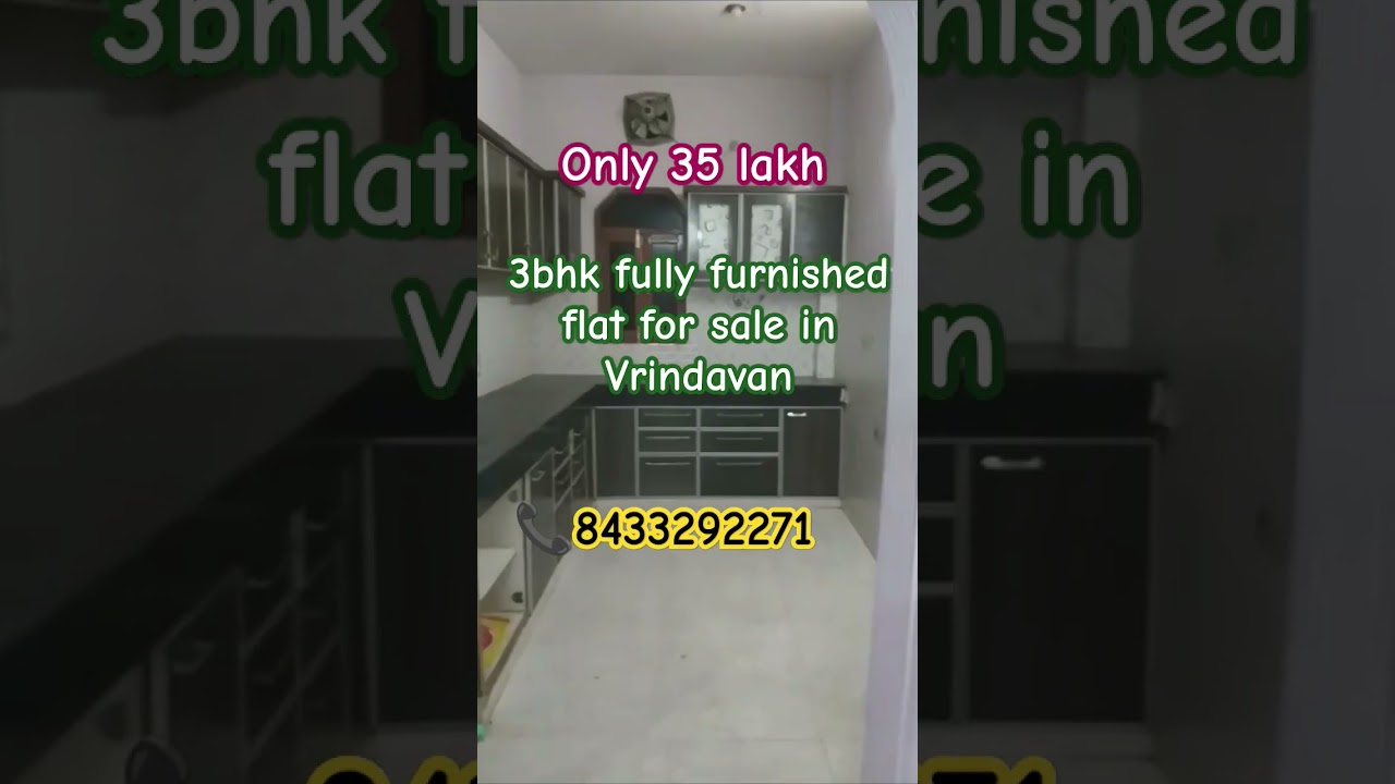 fully furnished flats for sale in Vrindavan mathura ! 3bhk flat for sale