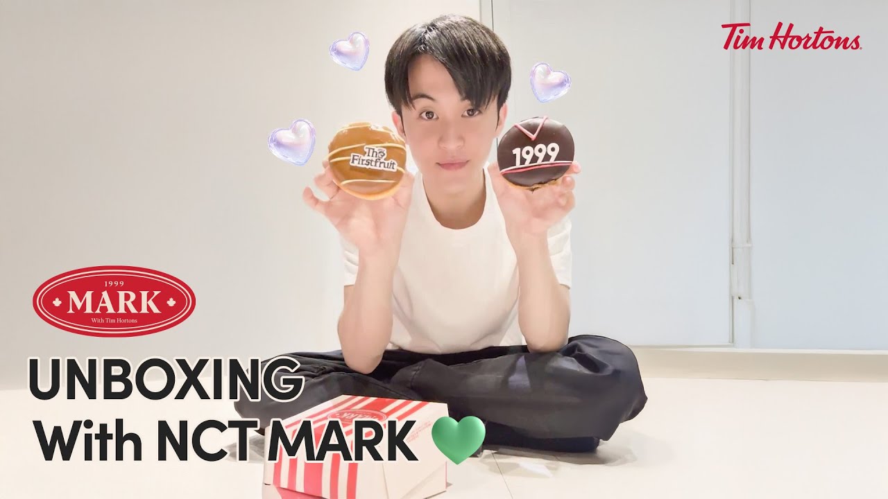 [팀홀튼] NCT 마크의 콜라보 굿즈 세트 언박싱💚｜NCT MARK UNBOXING