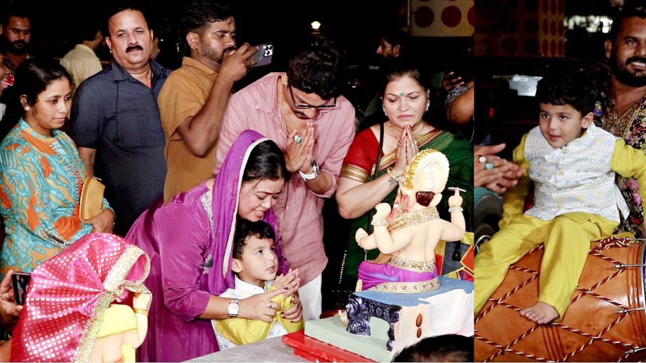 Bharti Singh With Son Golla, Harsh, Rupa Didi, Pandey Ji, Mother-In-Law, Munna Takes Ganpati 2025