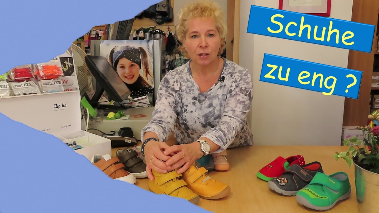 Sind die Schuhe zu eng?