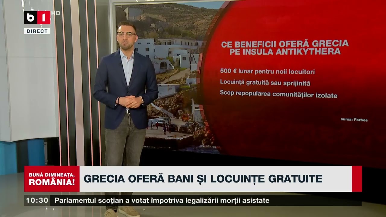 TINERI PLĂTIȚI SĂ SE MUTE ÎN EUROPA. ITALIA ȘI ELVEȚIA PLĂTESC NOII LOCUITORI_Știri B1TV_18 mar.