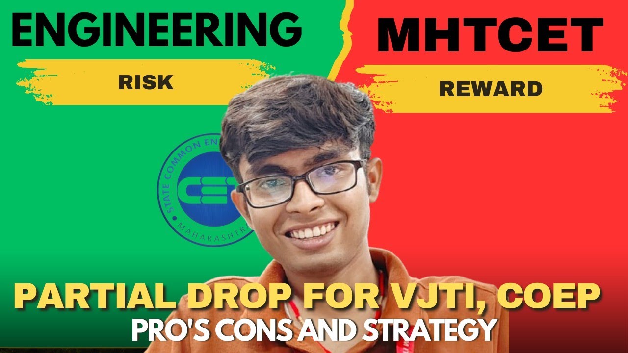 Don't Take  Partial Drop Until You Know This |Partial Drop for Mhtcet 2026 |Pro's Cons And Strategy