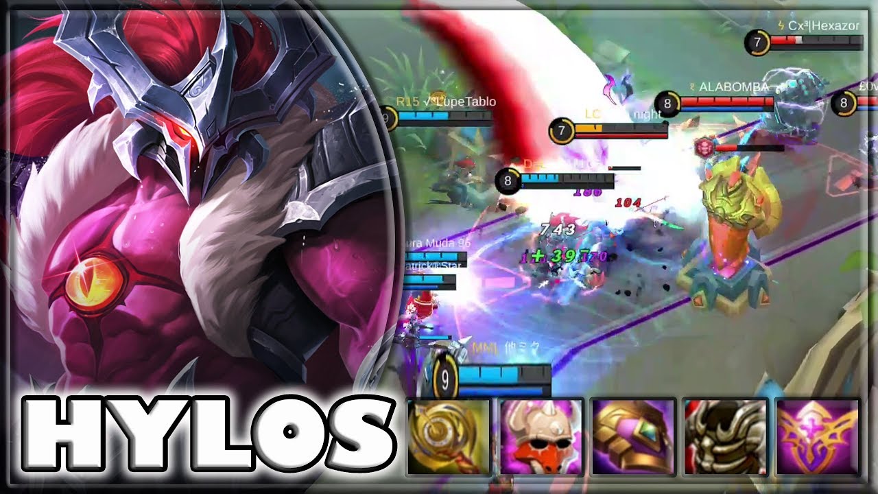 POWERFUL TANK [by ђððℓϮGAN] HYLOS BUILD & GAMEPLAY ~ TOP 2 GLOBAL ~ MOBILE LEGENDS