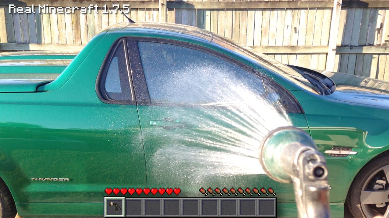 Real Life Minecraft - HOW TO WASH A CAR