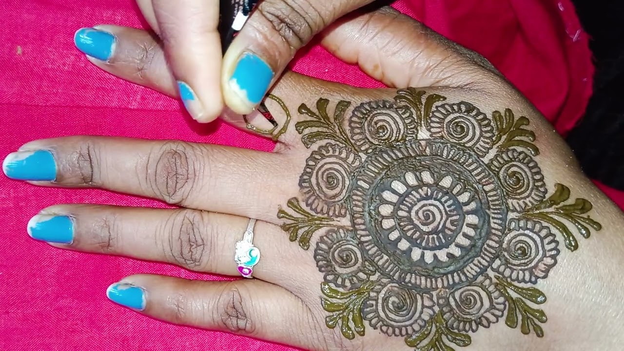 #mehndi  back hand mehndi design......