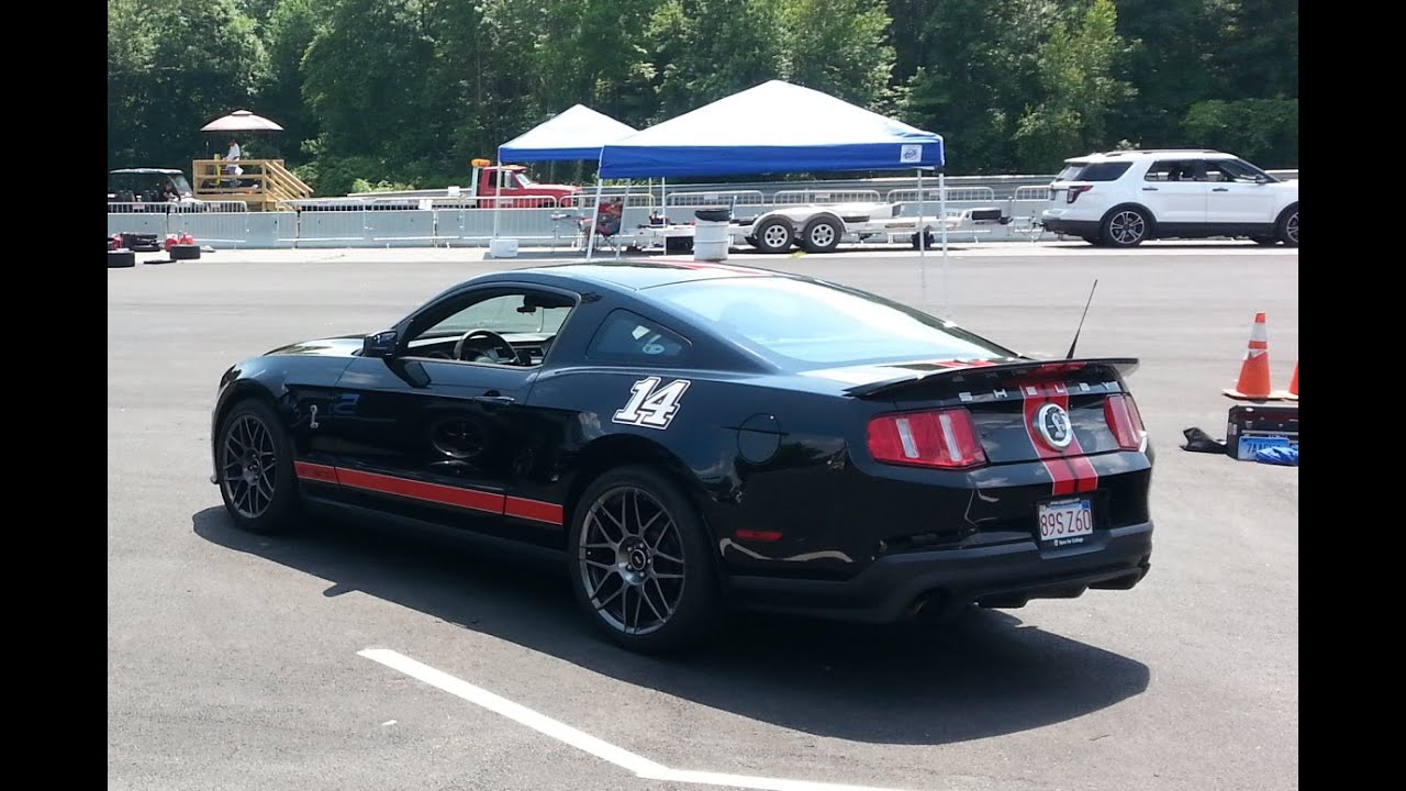 Bone Stock 2012 Ford Shelby GT500 Mustang running at Thompson Speedway Motorsports Park