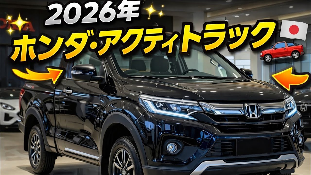 2026年 ホンダ・アクティトラックが凄すぎる！最強の軽トラ登場 😱🚚