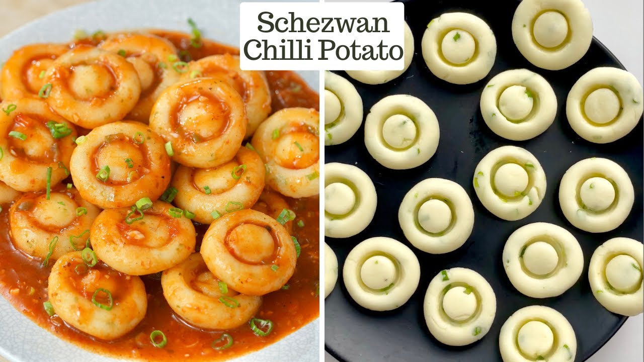 मसालेदार चिल्ली आलू की रेसिपी | Punjabi Chinese Style - Shezwan Chilli Potato | Kunal Kapur Recipe