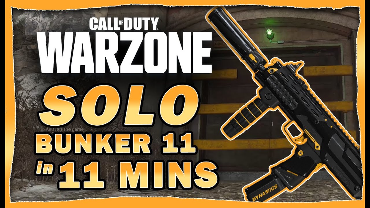 How to SOLO Warzone Bunker 11 in 11 MINUTES [MP7 BLUEPRINT]