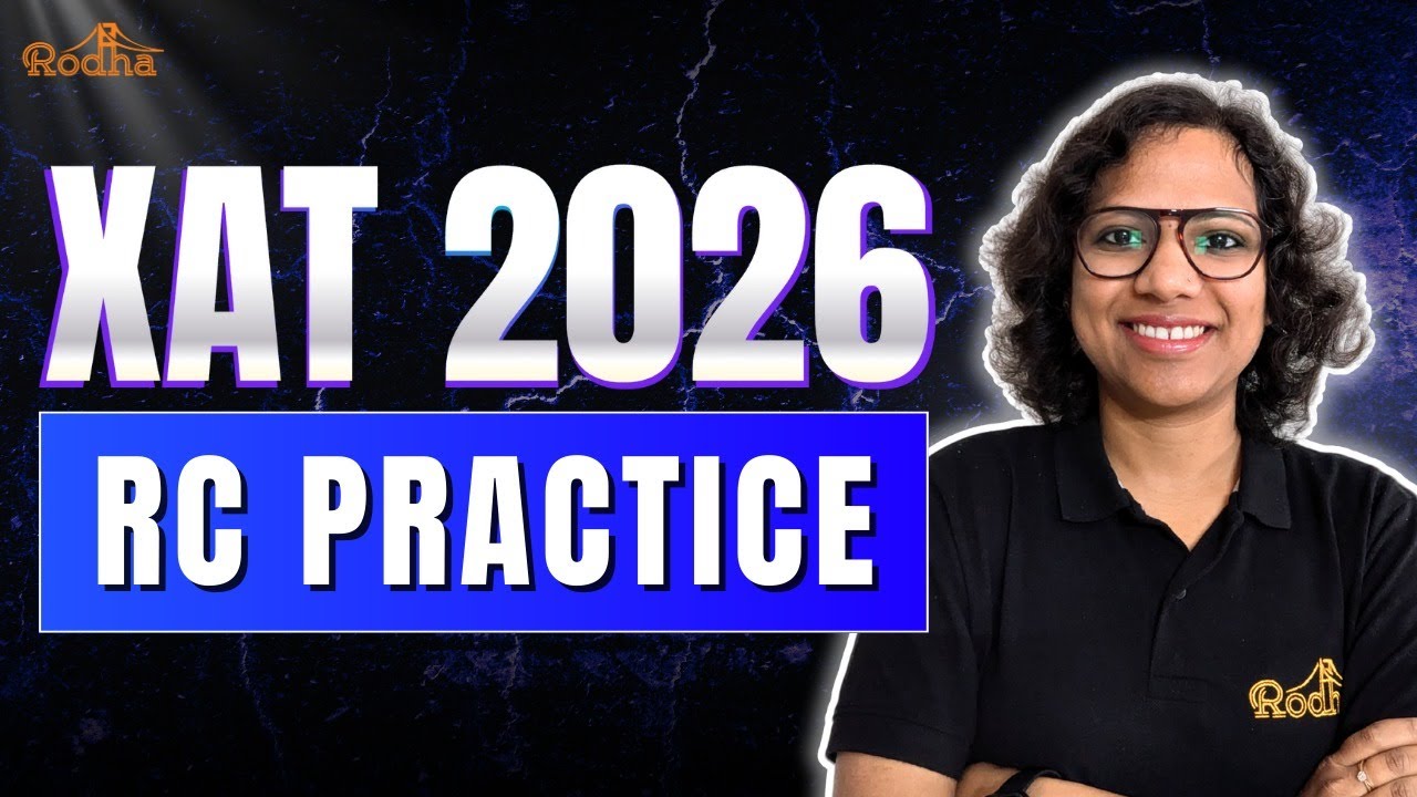 XAT 2026 RC Practice Session | Reading Comprehension | Nikita Ma&rsquo;am
