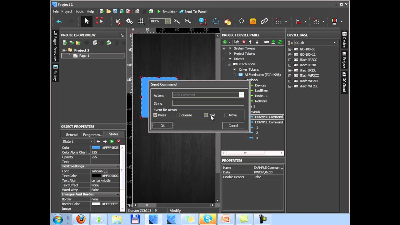 Controlling the equipment via RS232 using Global Cache&prime; devices