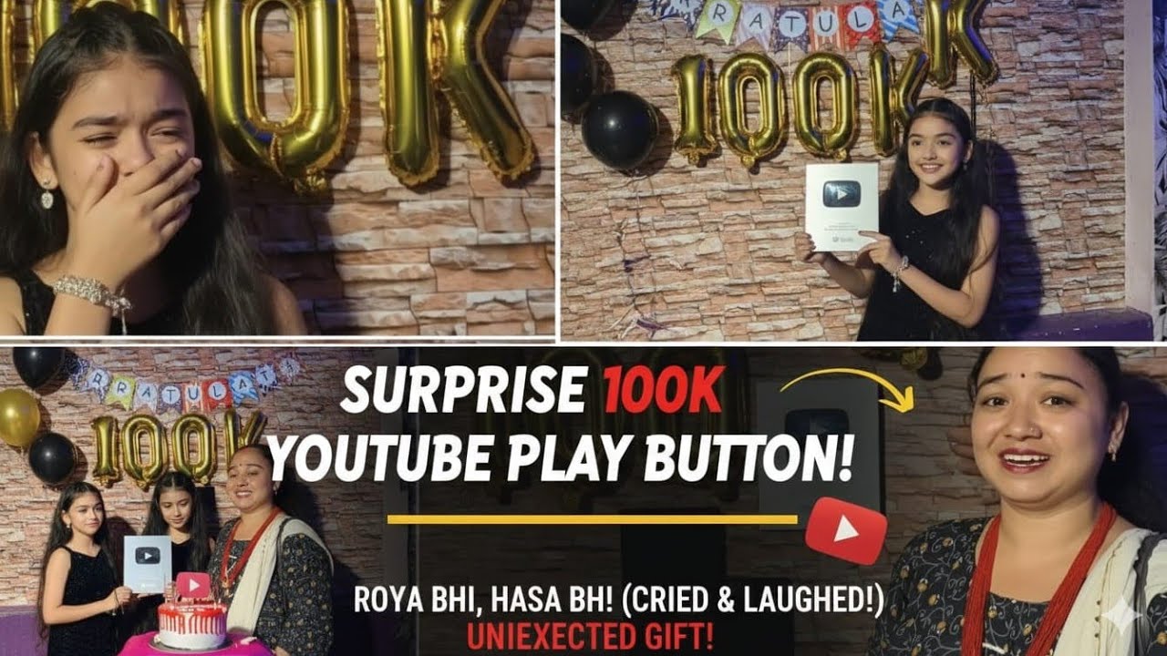 Sapna Sach Ho Gaya 😭❤️ | Silver Play Button Surprise | Emotional Moment #youtubesilverplaybutton