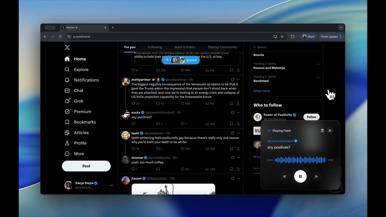 Xeder - Turn Your X (Twitter) Feed Into a Podcast | Chrome Extension Demo
