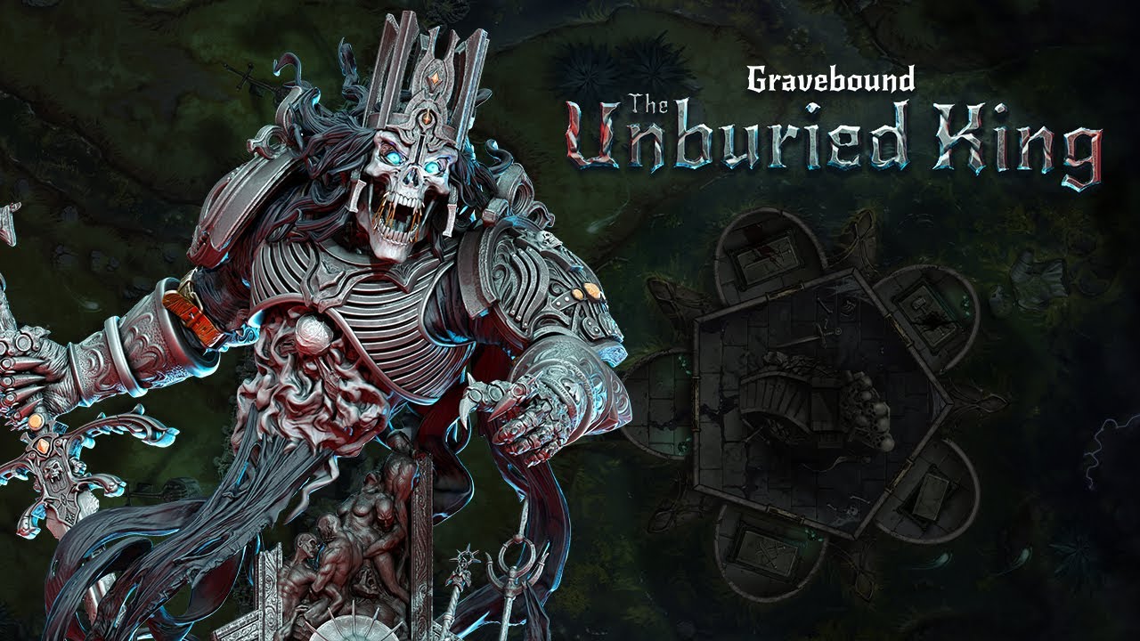 #archvillaingames Gravebound: The Unburied King • 3D Printable Models & Terrain