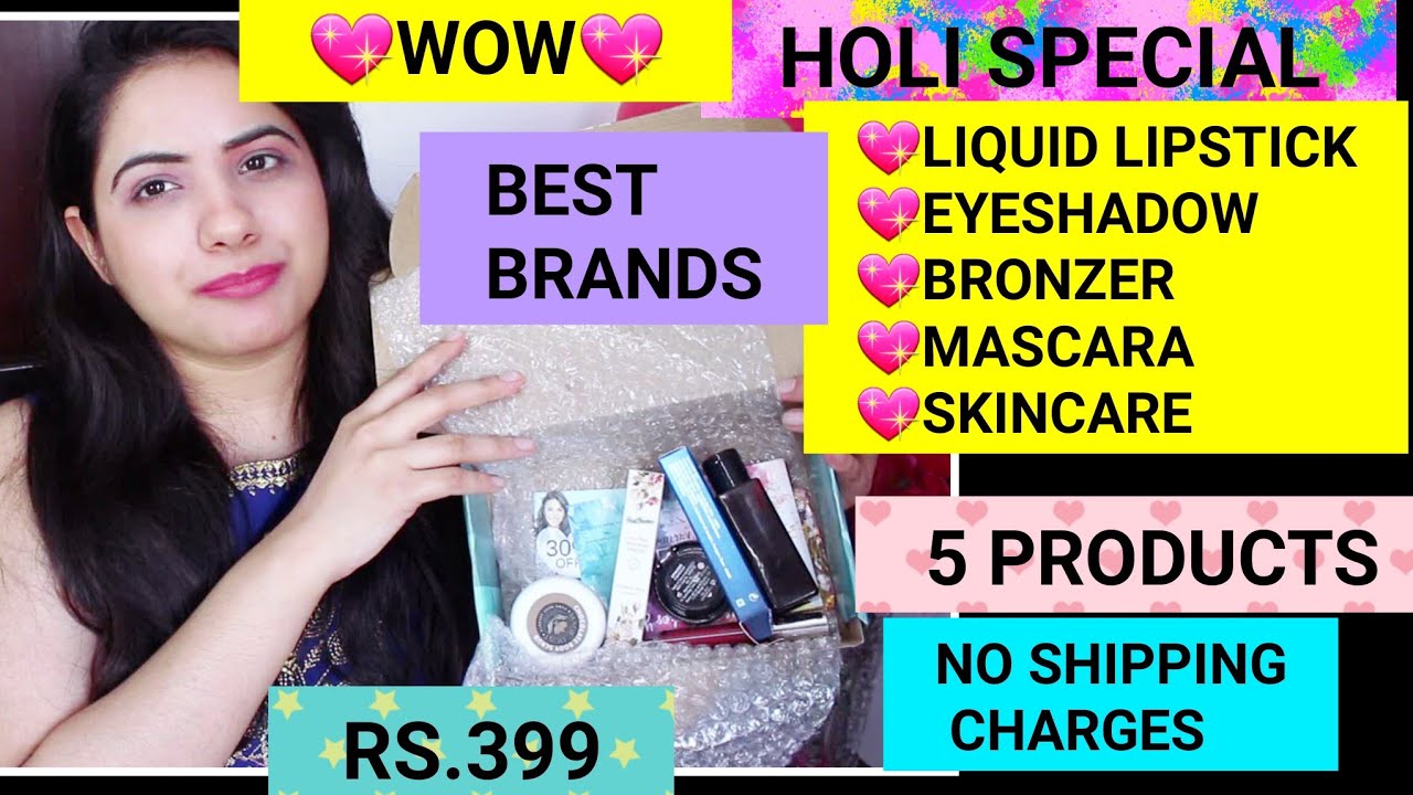 MOST AFFORDABLE BEAUTY SUBSCRIPTION BOX|ELLISH BOX MARCH 2019|BEAUTY SUBSCRIPTION BOX|HOLI 2019