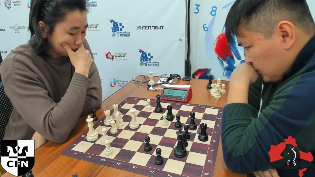 IM Khubukshanov E. (2454) vs GM Tsydypov Z. (2617). Russian Chess Crown blitz.
