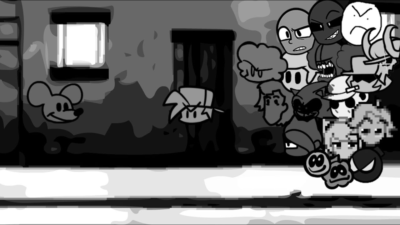 FNF - Happy but Every Turn a Different Character Sings It (Sunday Night)