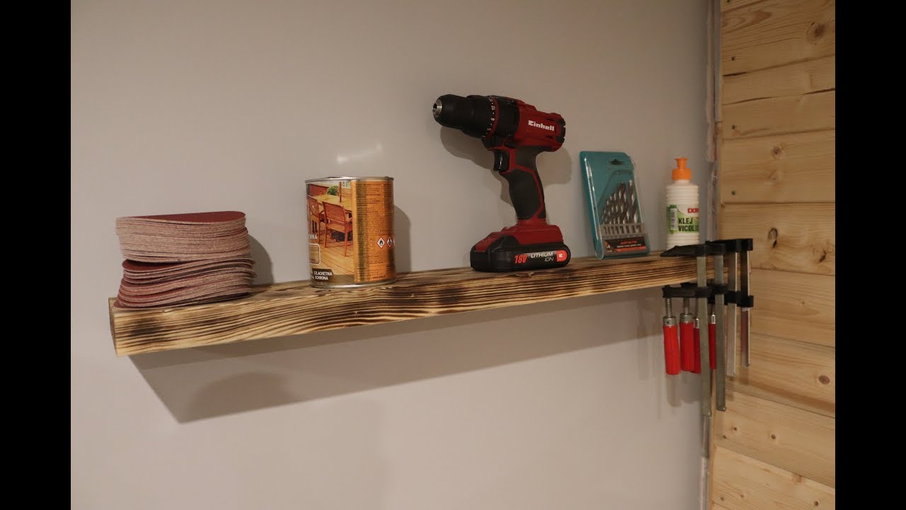 DIY Półka bez widocznych mocowań / Shelf with No Visible Fasteners