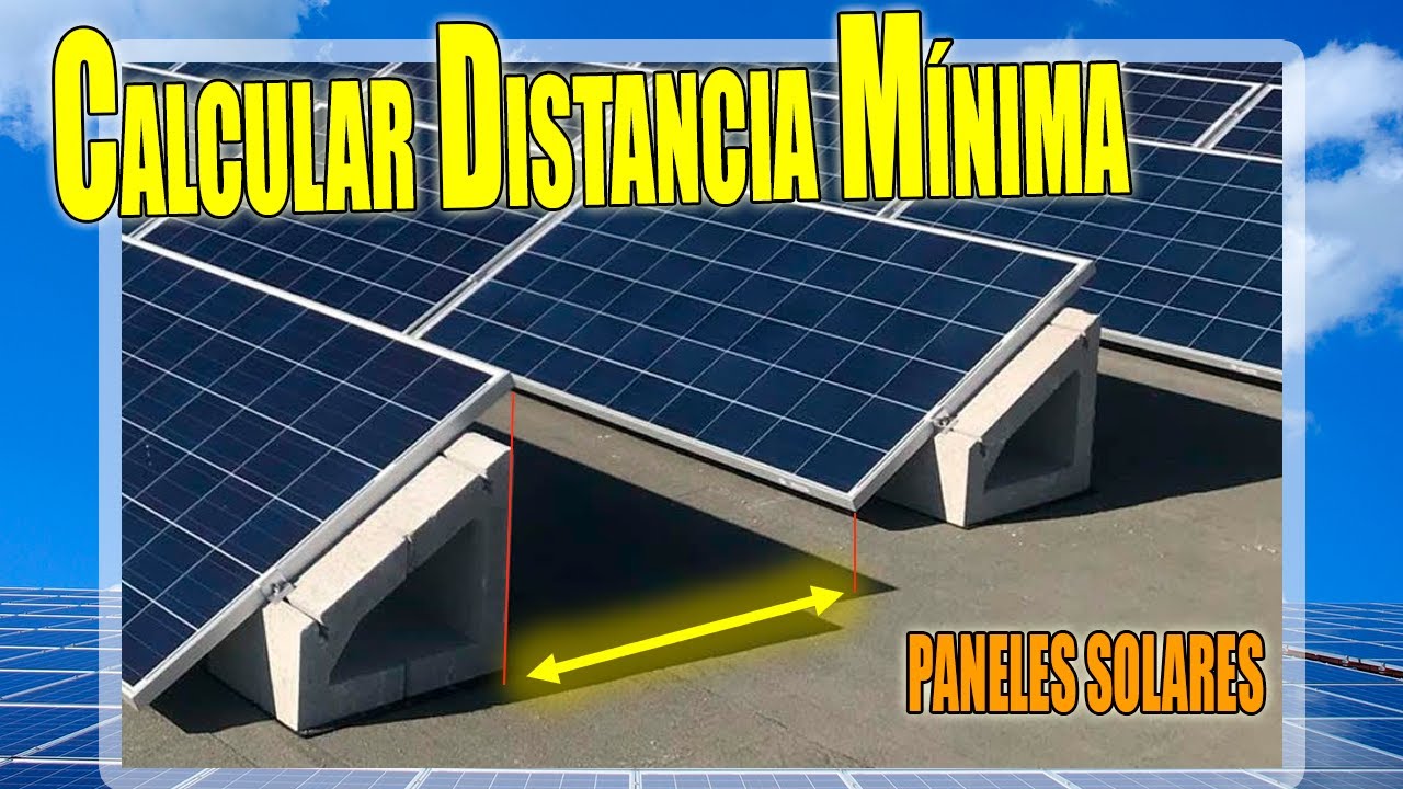 Cómo Calcular la Distancia Mínima entre Paneles Solares con Excel