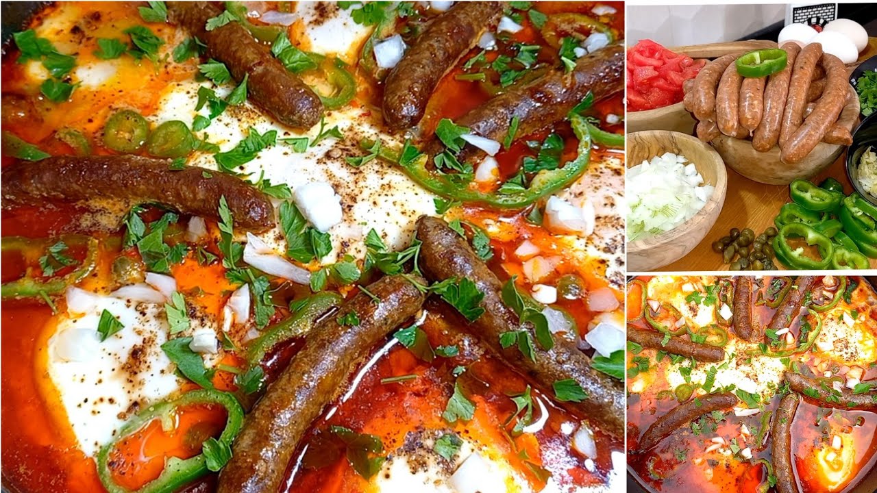 عجة بالمرقاز فاوحة و سهلة التحضير دبارة تعمل الكيف/عجة تونسية محرحرة/ojja bel merguez