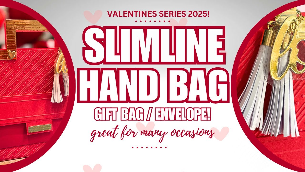 Stylish Slimline Hand Bag Gift Bag | Valentines Series 2025! | Great for Many Occasions!