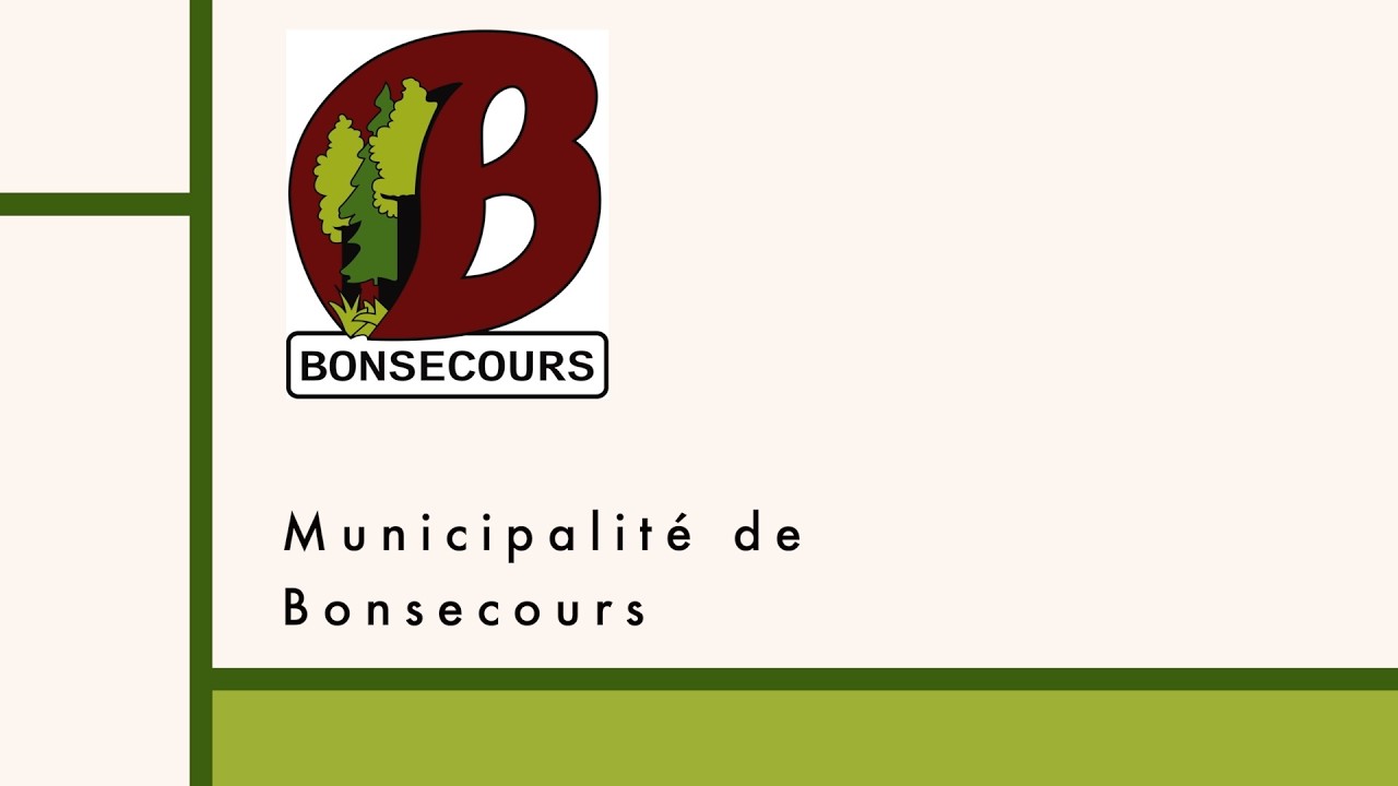 Séance du conseil de Bonsecours 9 mars 2026