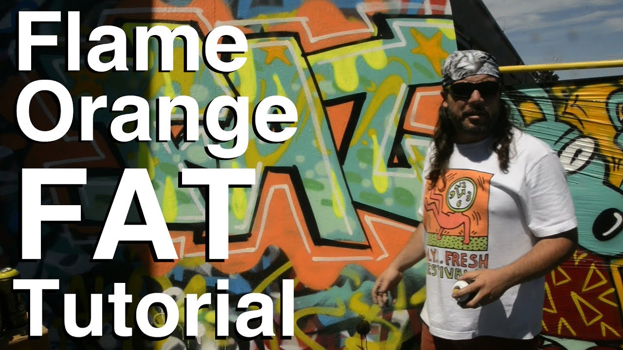 ArtPrimo.com: Flame Orange Acrylic Spray Paint Tutorial