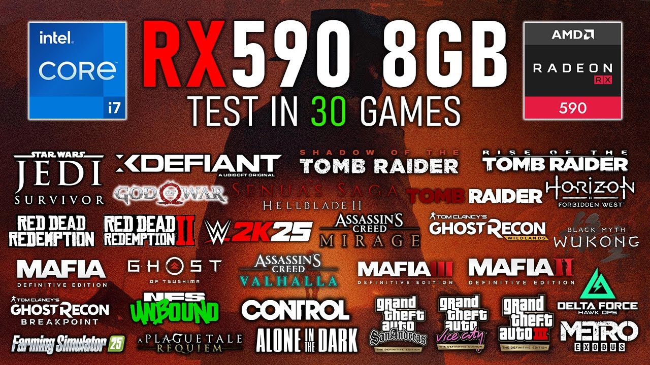 RX 590 8GB Test in 30 Games on ULTRA Settings in 2025 - 1080p (UHD)