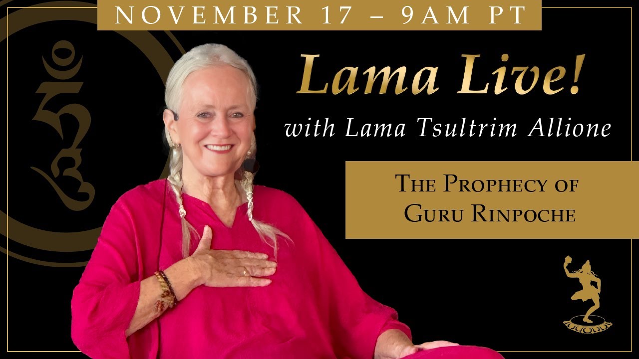 The Prophecy of Guru Rinpoche: Lama Live! with Lama Tsultrim Allione