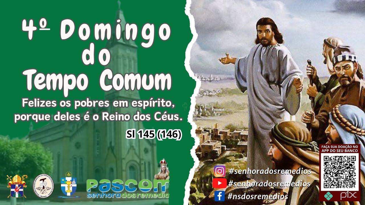 Santa Missa da 4º Domingo do Tempo Comum | Domingo noite | 01/02/2026
