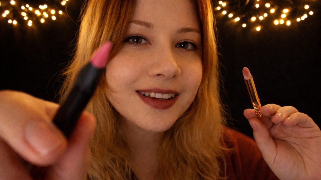 ASMR ~ Drawing On Your Face (personal attention, layered sounds)