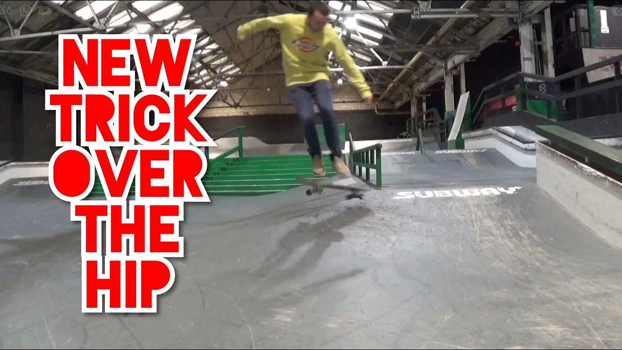 Skateboard Hip Trick Progression