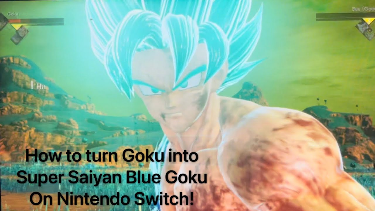 First video of how to turn Goku into super Saiyan Blue Goku from Jump Force on Nintendo Switch!!