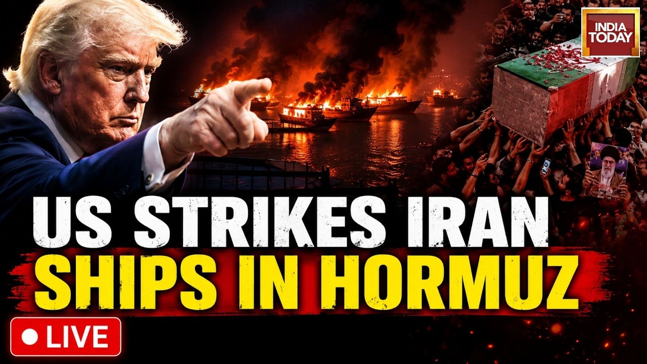 US-Iran War News LIVE: US Launches Fresh Strikes on Iran, Hits Iranian Ships In Hormuz | India Today