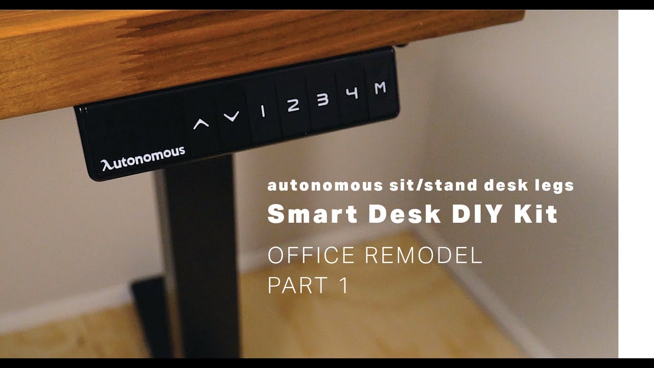 Affordable Adjustable Standing Desk | Autonomous SMARTDesk DIY Kit | Under $350 | Office Remodel Pt1