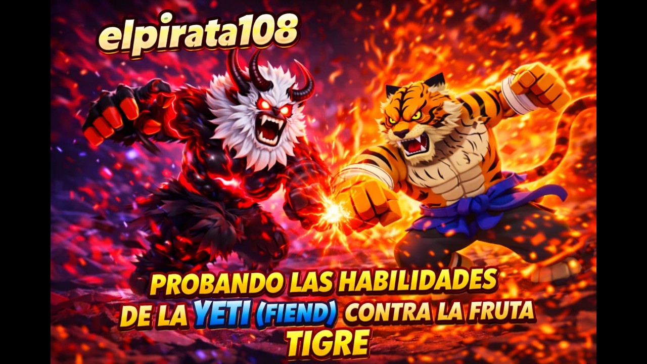 Guia de la fruta yeti y batalla contra un usuario de tigre   Blox Fruits