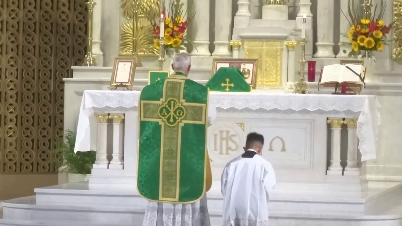 Latin Mass Father Joseph Illo at Star of the Sea SF July 8, 2018 1