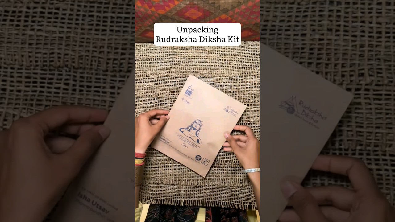 Unpacking Rudraksha Diksha Kit