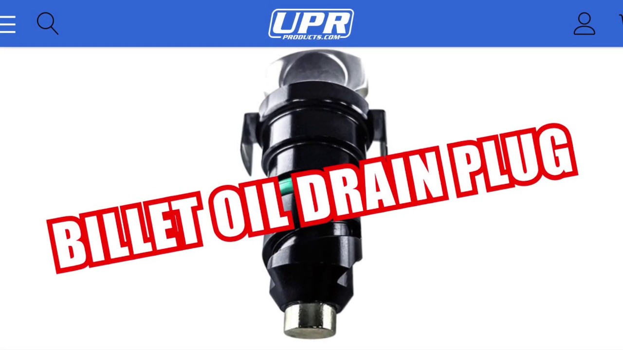 UPR Billet Oil Drain Plug FIX FORD's Plastic Yellow Drain Plug before it FAILS on F150 - Mustang