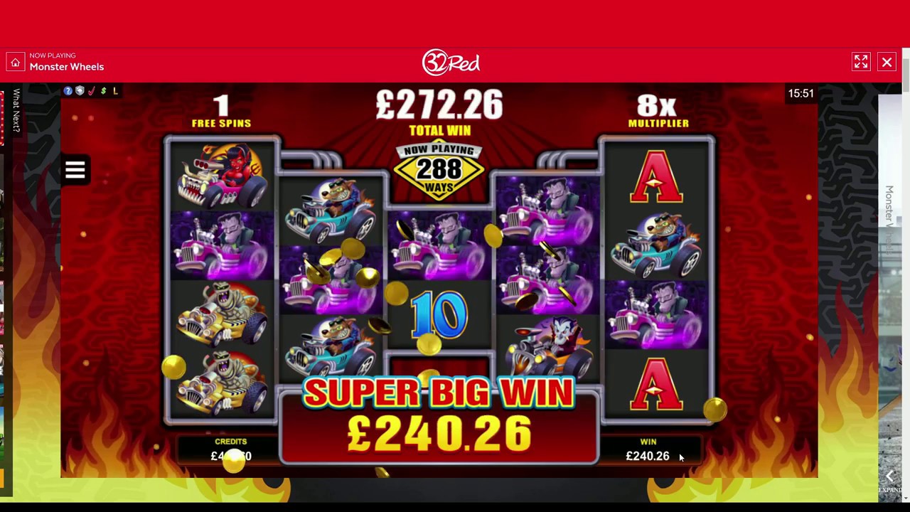 Monster Wheels Online Slot Review - 32Red Casino