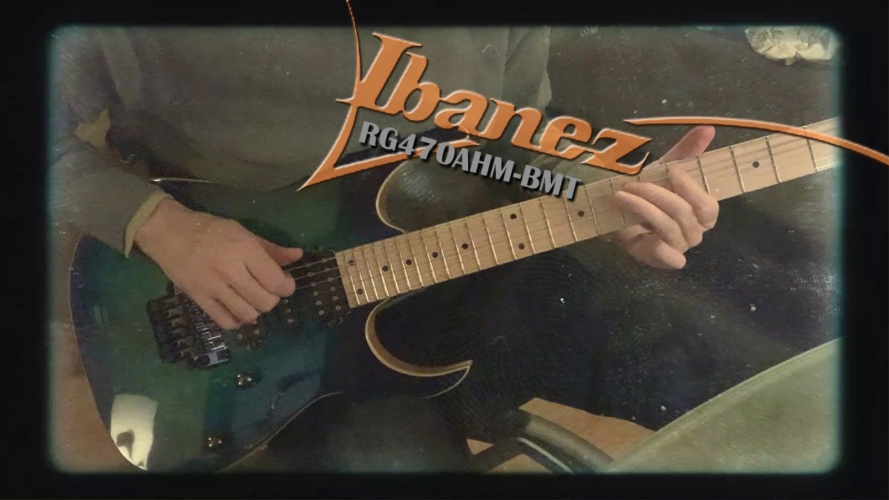 Testing out my new Ibanez RG470AHM-BMT (Blue Moon Burst)