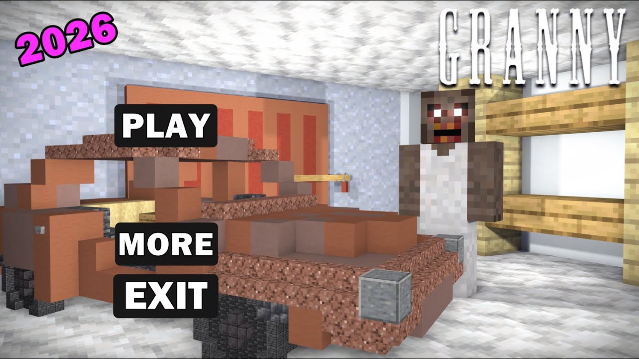 GRANNY 1 CAR EXIT MINECRAFT GAMEPLAY 2026