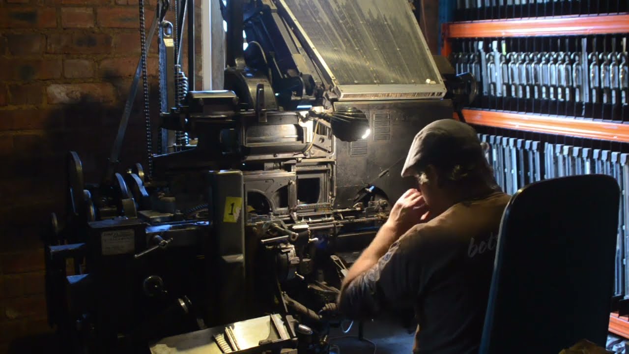 Operating our 1938 Intertype C4