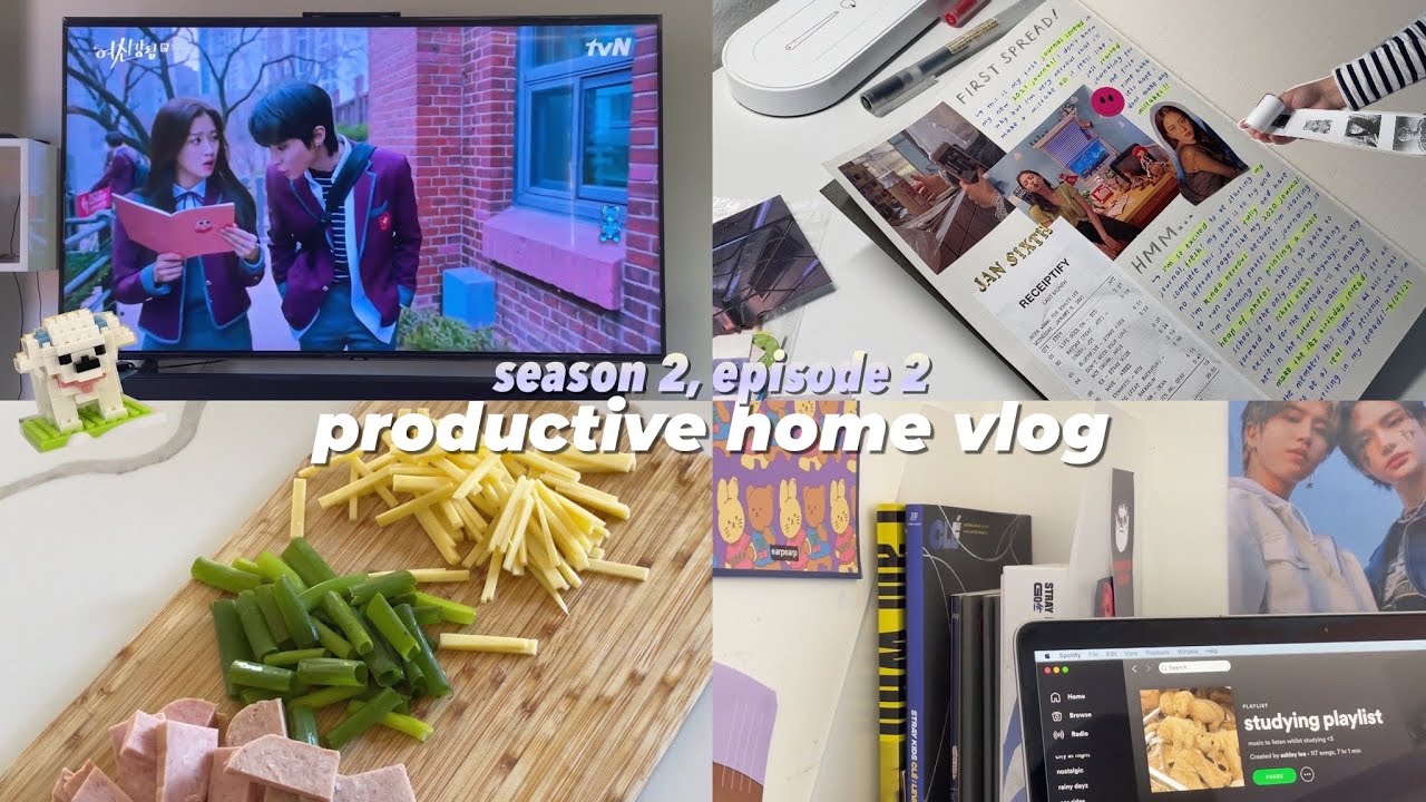s2 home vlog ep 2: studying, true beauty and 2021 journal 🥒