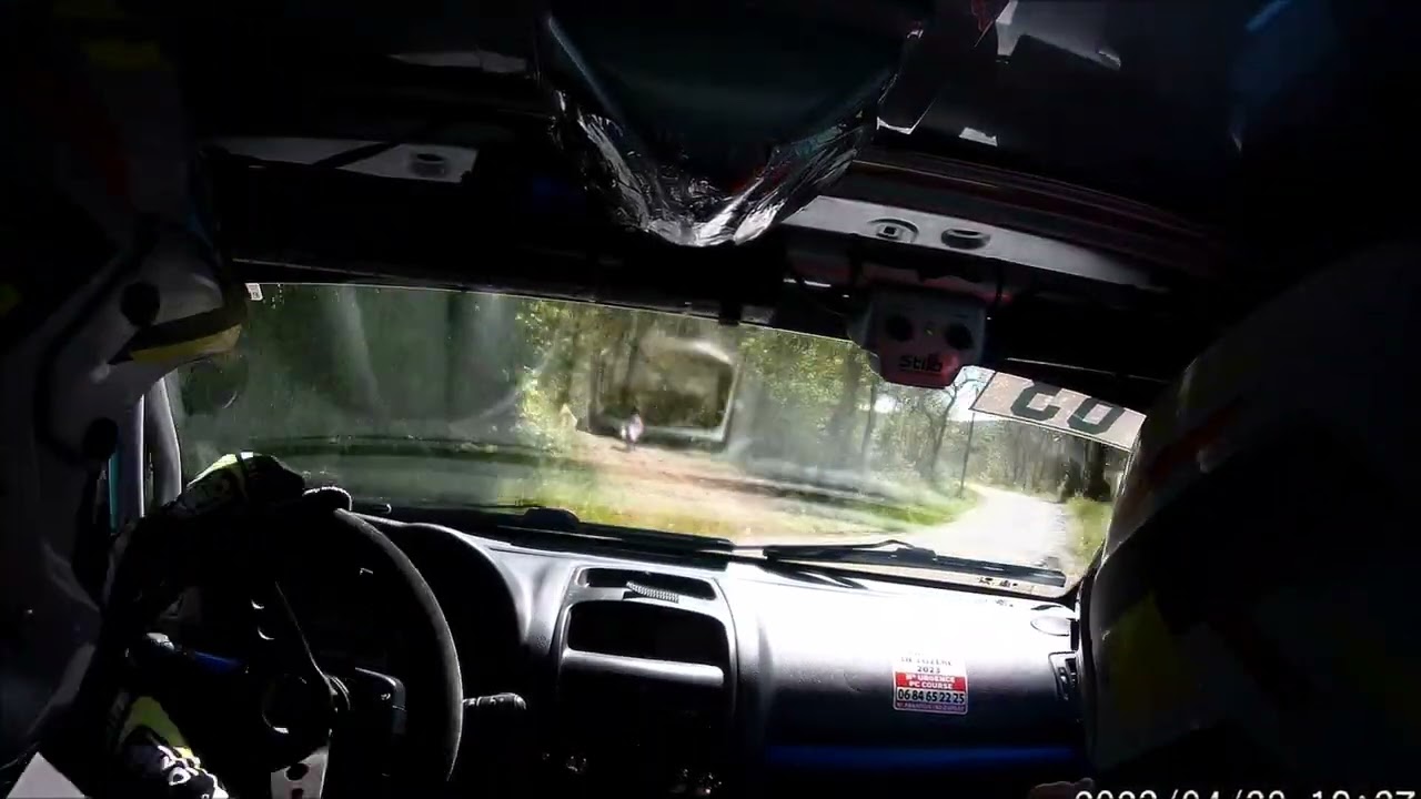 Rallye Lozère 2023 - Caméra embarquée ES 8 - Renault Clio N3 - LENNE / BOUCHET - 1er temps de classe