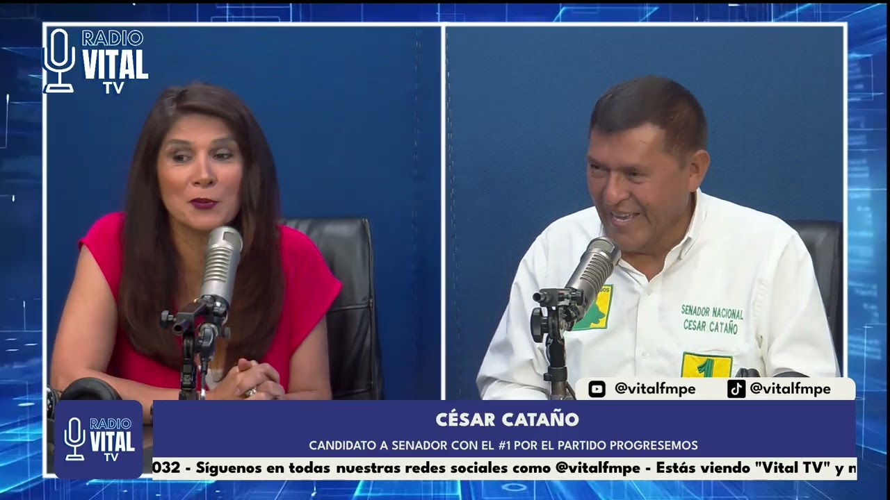 VITAL NOTICIAS - Invitado: César Cataño - Candidato a Senador con el #1 por el Partido Progresemos