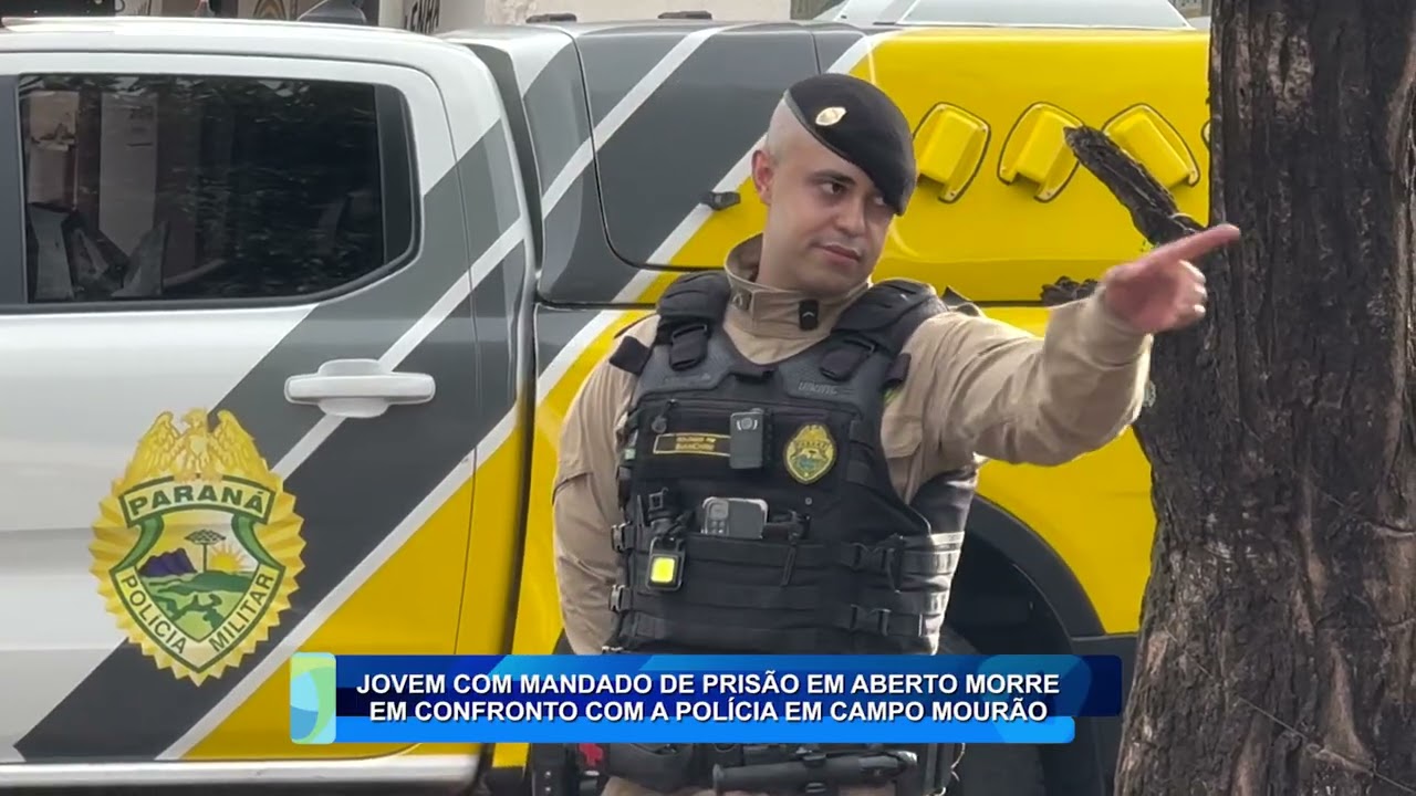 JOVEM COM MANDADO DE PRISÃO EM ABERTO MORRE EM CONFRONTO COM A POLÍCIA EM CAMPO MOURÃO