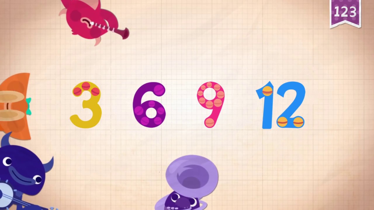 Learn Number Twelve 12 in English & Counting, Math by Endless Alphabet   Kids Educational Video